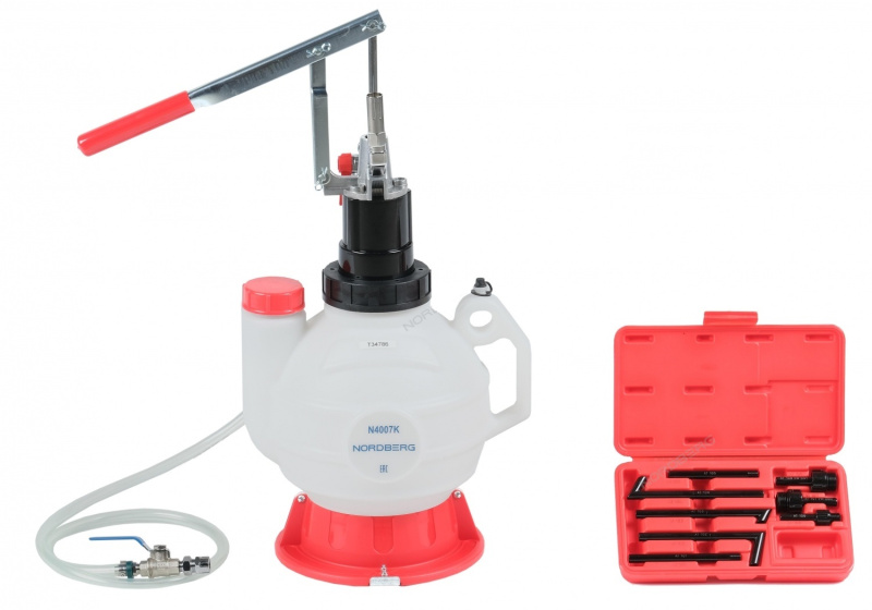 Установка для раздачи масла ручная с переходниками NORDBERG N4007K
