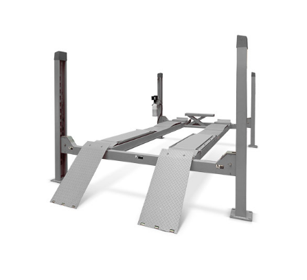 Подъемник 4-х стоечный гидравлический 5,5 тонн под сход-развал с траверсой 380В TLT-455W серый