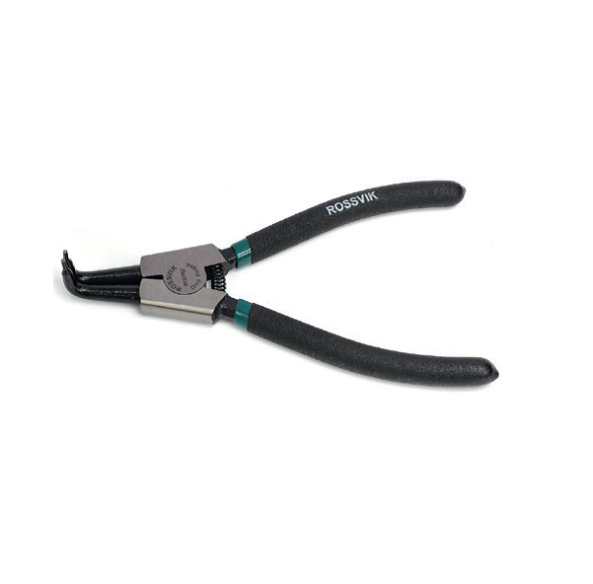 Щипцы для стопорных колец ROSSVIK 7" разжим загнутый PC07RZ