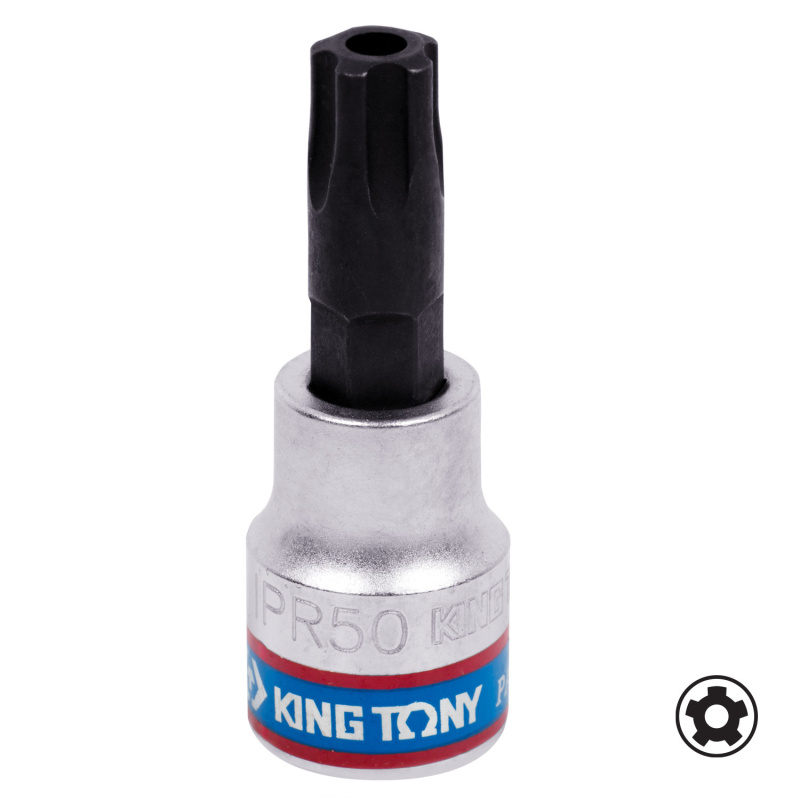 KING TONY Насадка (бита) торцевая 3/8", TORX PLUS, IPR50, L = 50 мм, 5-ти лучевой  302D50