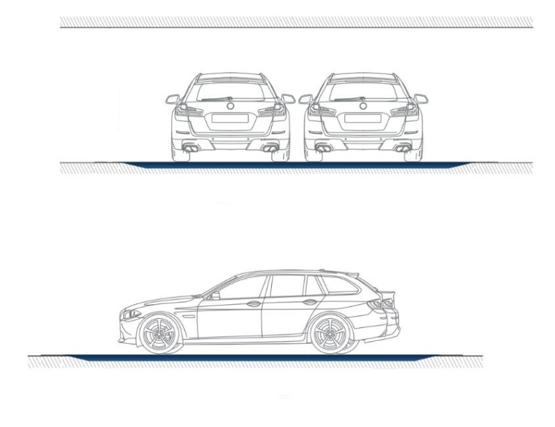 Поворотный круг для разворота автомобиля в ограниченном пространстве Turntable N6601
