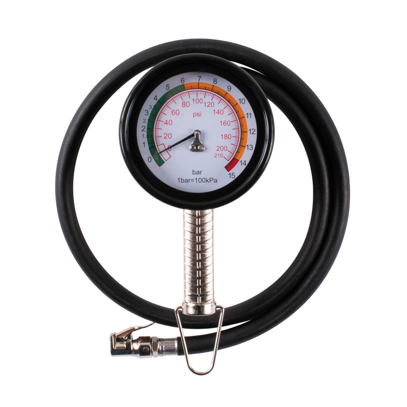 MIGHTY SEVEN Пистолет для подкачки шин 15 бар, с манометром 100 мм SB-710