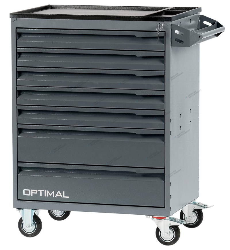 Тележка инструментальная, 7 выдвижных ящиков OPTIMAL NT217