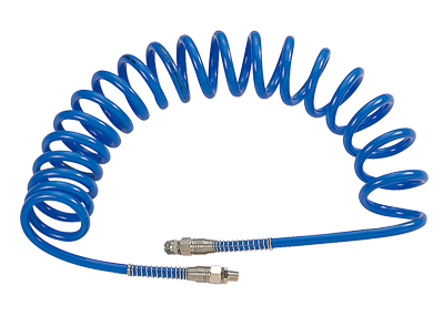 MIGHTY SEVEN Шланг пневматический спиральный высокого давления 8х12 мм, 15 м, М1/4", SD-23115