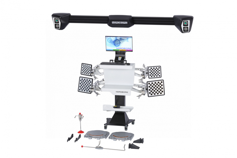 Стенд сход-развал 3D настенный, без колонны, серый NORDBERG C802-C (7015)