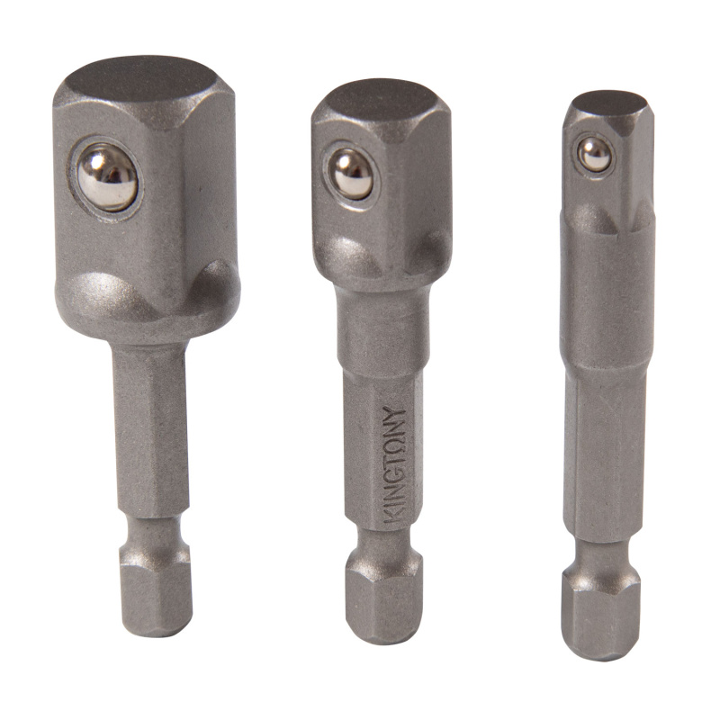 KING TONY Набор переходников 1/4">1/4", 3/8", 1/2", 3 предмета 9103PR