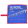 KING TONY Набор комбинированных ключей, 8-24 мм, чехол из теторона, 11 предметов 1211MRN