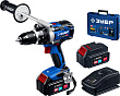 Профессиональная бесщеточная дрель-шуруповерт 20 В, 100 Нм 2 АКБ х 4 Ач, кейс ЗУБР DB-211-42